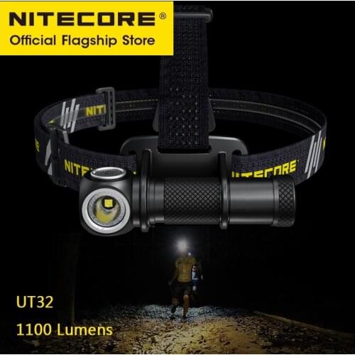 NITECORE UT32 outdoor cross-country running white light warm light dual light source strong light metal headlights