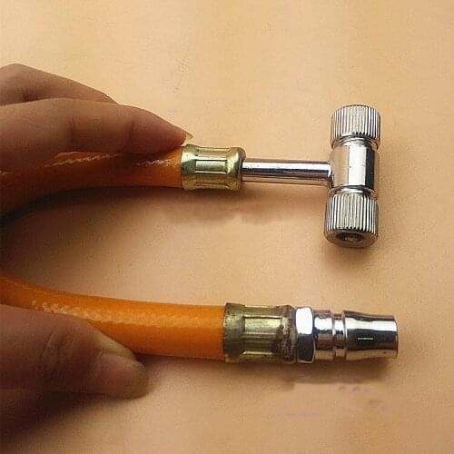 Dual Hose Pump Nozzle Yellow Cheer Tsui Bottle Cap Nozzle Type Tool Parts Organizer Hose Amphibious Gas Tsui Tool Party Favors