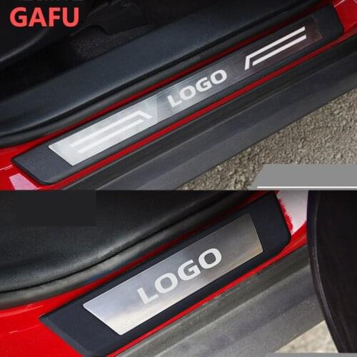 Stainless Steel Door Sill pedal Scuff Plate ABS Cover for Nissan KICKS 2020 2019 2018 2017 Accessories Car Styling