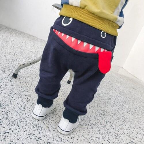 New Cute Baby Clothes Pants Children Kids Boys Girls Cartoon Sharks Tongue Harem Pants Trousers Pants одежда для новорождëных L