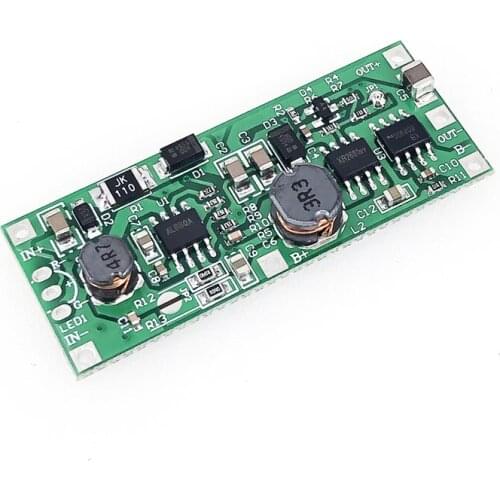 Charge Step Up Booster Module DC 5V - 12V to 9V 12V for 18650 Lithium Battery UPS Voltage Protection Converter Charge Discharge