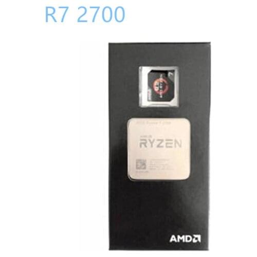 AMD Ryzen 7 2700 second generation processor fragment R7 2700 3.2 GHz 8-Core CPU Processoe Socket AM4 Free Shipping