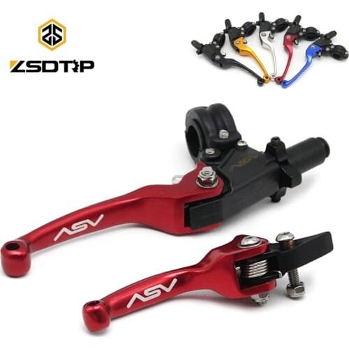 ZSDTRP CNC ASV F3 Brake Clutch Levers Foldable For Honda Yamaha Kawasaki Suzuki CR CRF YZF WRF KX KXF RM RMZ