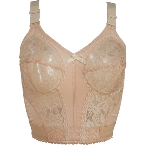 Skin wide Strap Lace Floral Waist Trainer Sexy Bra for Women/female/lady Bow Wireless Slim Breathable Underwear Lingeries 806