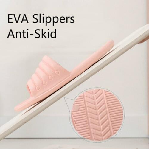 Summer Slippers Indoor Anti-slip Floor Flat Shoes Womens and Mens Eva Flip Flops Shower Pool Sandal Lightweight Slide