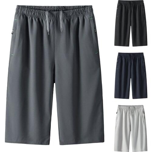 Men Quick Dry Shorts Nylon Summer Breathable Sweatshorts Mens Ice Silk Outdoor Shorts High Quality Shorts Male 7xl Oversize