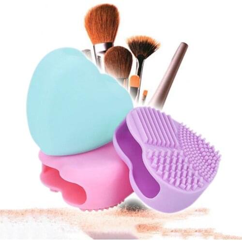 Silicone Makeup Brush Cleaning Washing Tools Cosmetics Makeup Brushes Scrubber Board Washing Cosmetic Brush Cleaner Tool