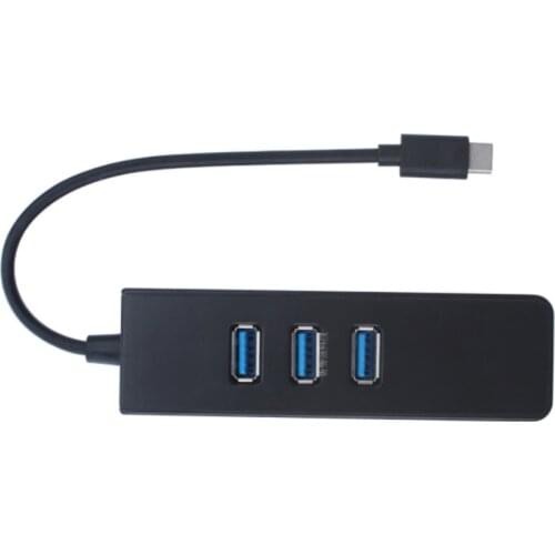 USB 3.1 Type C to USB 3.0 TO Rj45 HUB Converter For MacBook USB C Gigabit Ethernet Network Adapter