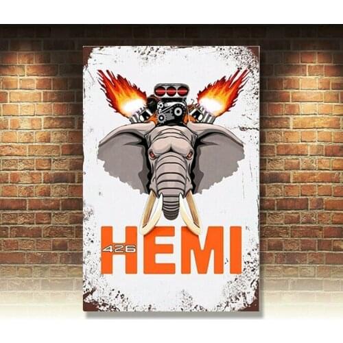 Retro Vintage Metal Tin Signs Animal Plaque Art Plate Customization Wall Decor