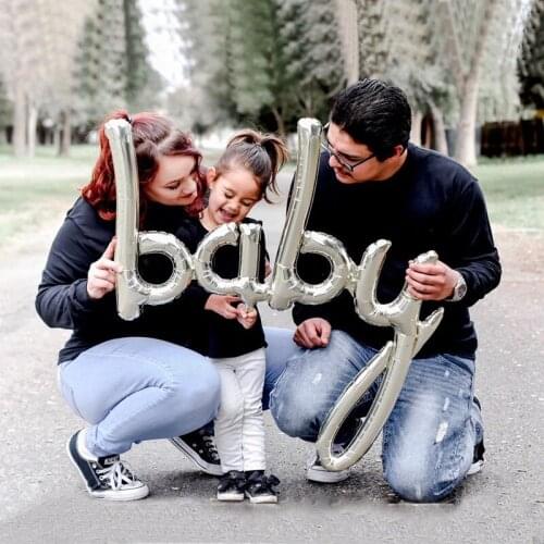 Baby Balloon Foil Mylar One Rose Gold Baby Boy Girl Balloon Gender Reveal Baby Shower 1st First Birthday Party Decoration