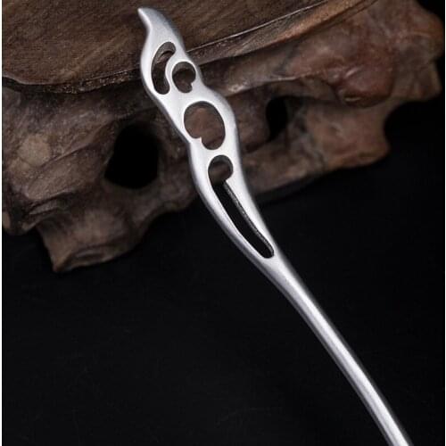 Hollow Out 925 Sterling Silver Cloud Hair Stick Hair Accessories For Women Chinese Vintage Luxury Jewelry