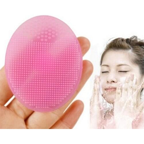1Pc Face Cleaning Wash Facial Pad SPA womens Skin Exfoliating Scrub makeup remover Brush product tool