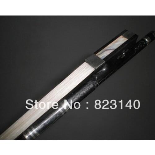 2 PCs Nice Strong Carbon Fiber Bow 4/4 with Flower inlay Ebony Frog 2003