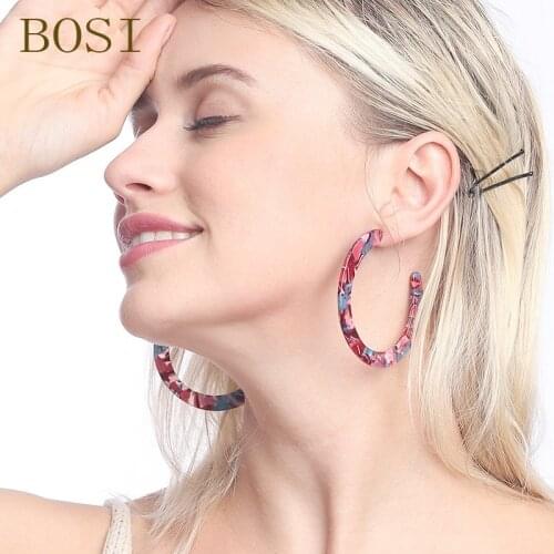 Acrylic Earrings Boho Acetate geometric pendant Earring Fashion Women Big Long Drop Earings Dangle Jewelry Gifts Statement CC