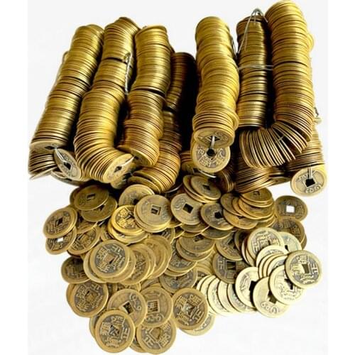 Jewelry making money amulet 2.3 cm pure copper money Qing Dynasty copper money money antique coins metal charms