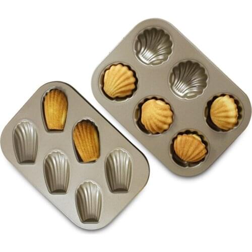 Non-Stick Carbon Steel Madeleine Mold For Baking Cake Tools Bakeware Metal Cake Mould Kitchen Accessories Goods For Baking