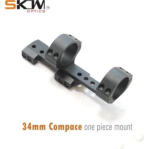 Free shipping! SKWGEAR AR15 M4 Flat Offset compact One Piece Scope Mount 34mm mount for 1913 Picatinny Rails 34MM rings