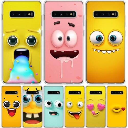 Funny Face Soft Cute Phone Case For Samsung Galaxy A50 A70 A30S A51 A71 A10 A20E A40 A01 A21 A41 A20S A6 A7 A8 A9 Plus Coque