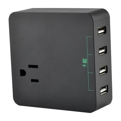 Travel charge Electrical Socket EU UK US Large South African plug Outlet Power Socket 4USB Charging For Mobile phone tablet