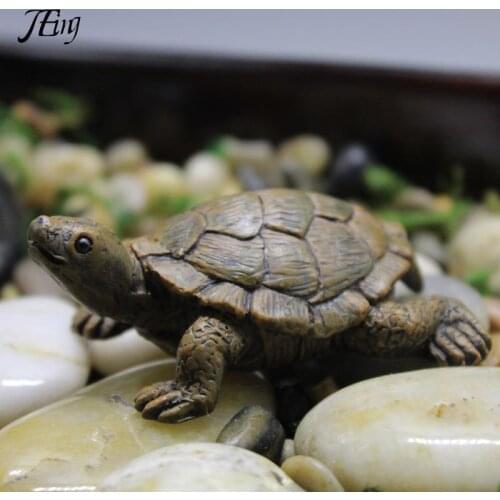 Turtle Figurine Animal Miniature Figures Decoration Animal Statue Resin Craft