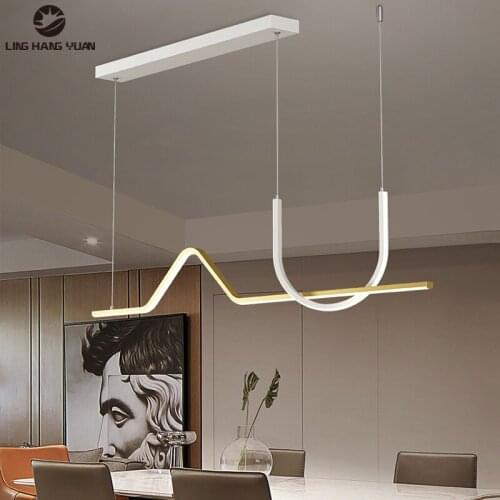 Art Decoration Modern Led Pendant Light 110v 220v Aluminum Chandelier Pendant Lamp for Dining room Living room Kitchen Hang Lamp