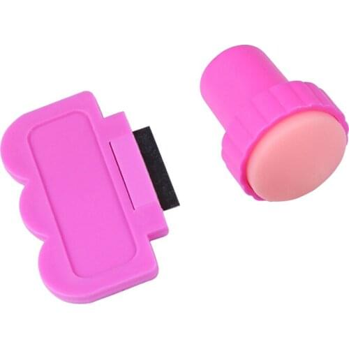BEST PRICE! 1Pcs Plastic Nail Art Polish Stamper Image Paint Stamp Scraper Stamping Tool