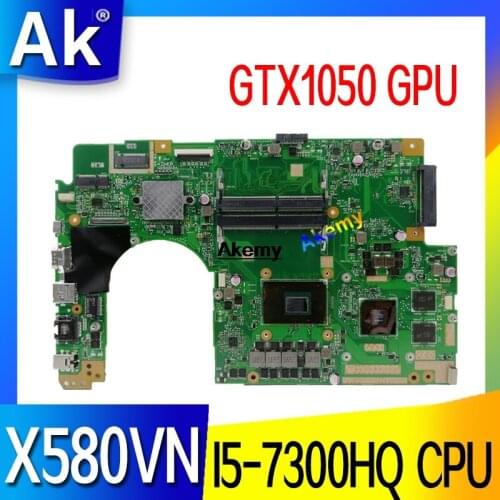 For ASUS X580VN X580VD X580V Mainboard laptop Motherboard W/ I5-7300HQ CPU GTX1050 GPU