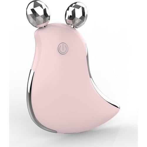 Mini Facial Massager Roller Scraping Constant Temperature Heating Vibration Micro-Current Facial Massager Roller