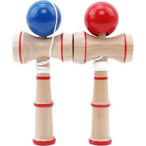 New High Quality Safety Toy Bamboo Kendama Best Wooden Toys Kids Toy stress ball Early education toys for children