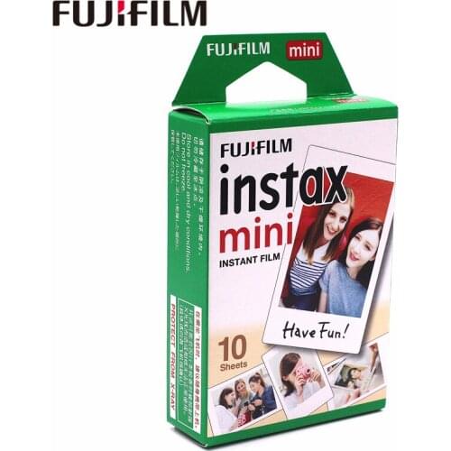 Original Fuji Fujifilm instax mini 8 film 10 sheets white Edge film for instax Instant Camera mini 8 7s 25 50s 90 9 photo paper
