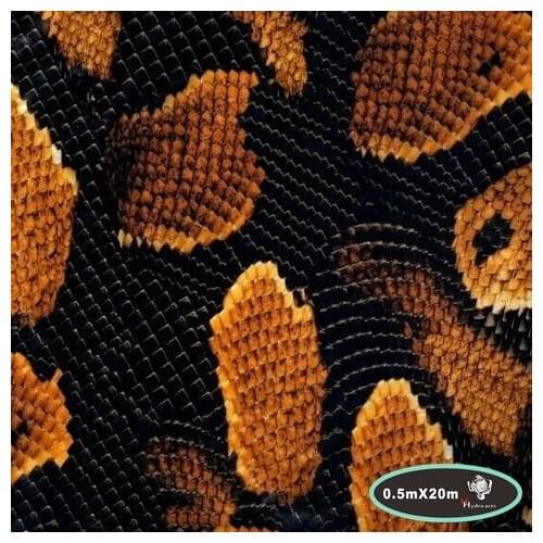 Popular DIY car decoration snake skin hydro water transfer printing film hydrographic films 50cm wide PVA Film HF89