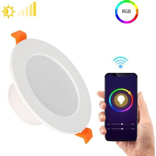 Ceiling spots downlights WiFi Smart lamp recessed led for the kitchen home decorative stretch panel dimmable Living room cabinet