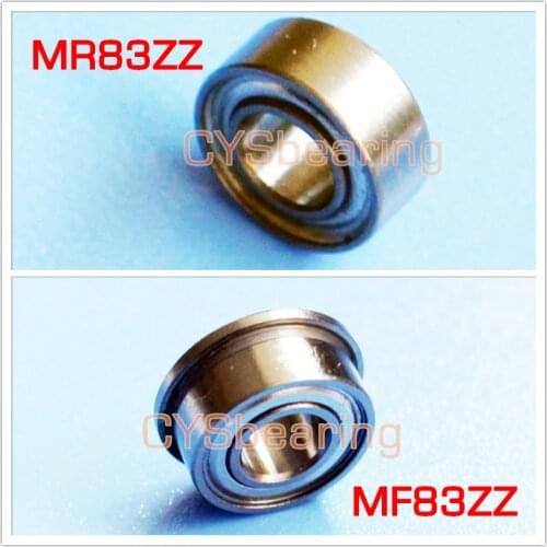 SMR83ZZ stainless steel MR83 MR83Z Miniature Bearings ball bearing 3X8X3 mm 3*8*3 MR83ZZ MF83ZZ flange ball bearing