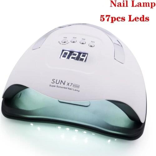 SUNX7 MAX UV LED Nail Dryer 114W Gel Polish Curing Lamp with Motion Sensor LCD Display Fast Drying UV Gel Nail Manicure Tool