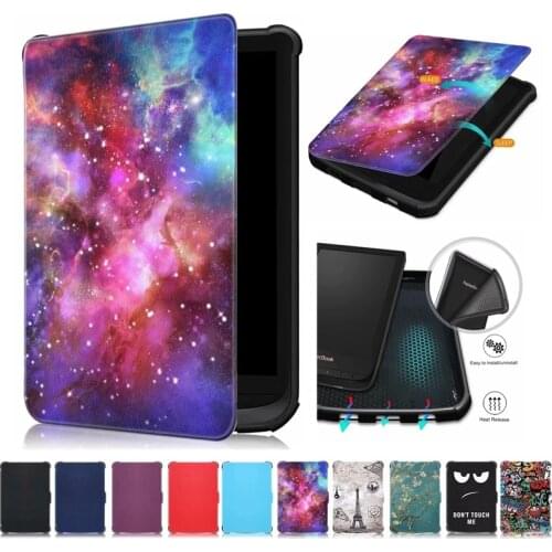 Slim Smart Soft TPU Leather Cover For Pocketbook 616 627 632 Case Funda For PocketBook Touch Lux 4 Basic Lux 2 Case Cover
