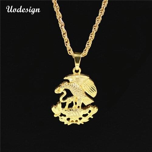 Uodesign High Quality Eagle/Owl Snake pendants Necklace Fashion Hip hop rock accessories Chain men jewelry