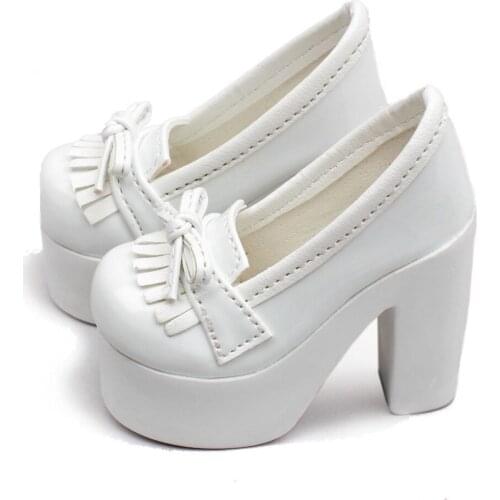 [wamami] 55# White 1/3 SD DOD BJD Dollfie High-Heels Synthenic Leather Shoes