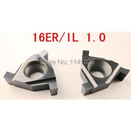 10PCS 16ER/IL 1.0 carbide turning insert ,Cutting inserts, Factory outlets,the lather, slot blade,for Grooving Holder SER /SNL