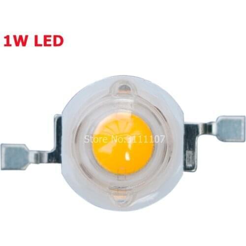 10PCS/LOT 1W LED White 3.4 - 3.6v high power led bead high brightness white LED Diode Beads