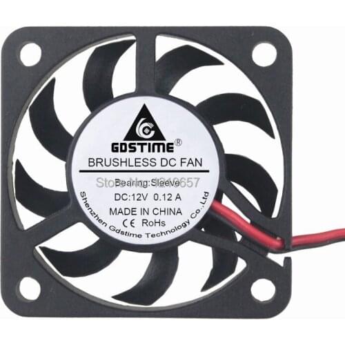 10Pieces LOT Gdstime 4cm 40x7mm 4007 DC 12V 2Pin XH2.0-2P 40mm Cooler Cooling Fan