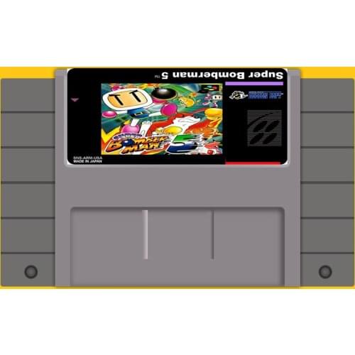 Super bomberman 5 16 Bit Game Card For USA NTSC Game Player