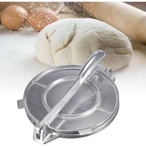 20CM Foldable DIY Tortilla Maker Press Pan Aluminum Pastry Pie Press Maker For KitchenTortilla Cake Press Utensils Bakeware Tool