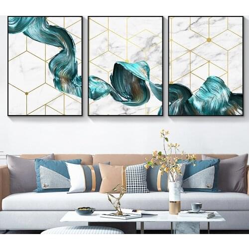 3pcs Set Canvas Painting PrintedAnd Poster Modern Abstract Wall Art For Living Room Home Decoration Landscape Nordic Artwork