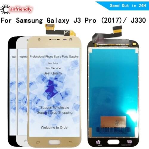 5.0" For Samsung Galaxy J3 2017 J330 J330F J330G/DS J3 Pro J3pro 2017 LCD Display Touch panel Screen Digitizer frame Assembly