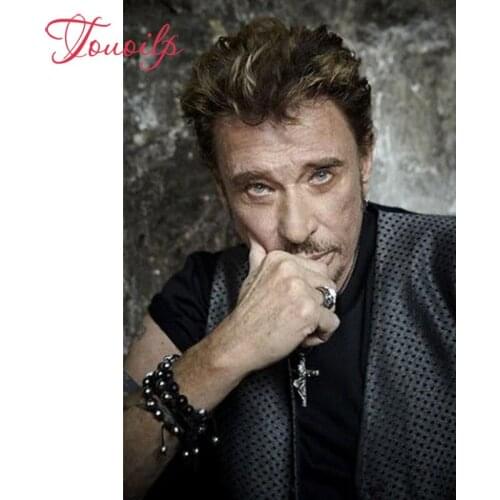TOUOILP 5d Johnny Hallyday diamond embroidery,5d diamond Painting cross stitch,diamond mosaic,wall sticker,childrens room decor