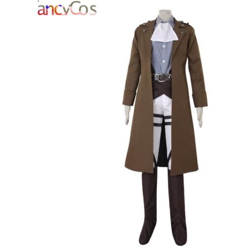 Anime Attack on Titan Levi AOT Shingeki no Kyojin Levi Rivaille Rival Ackerman Survey Corps leather Cosplay Costume Game Japanes