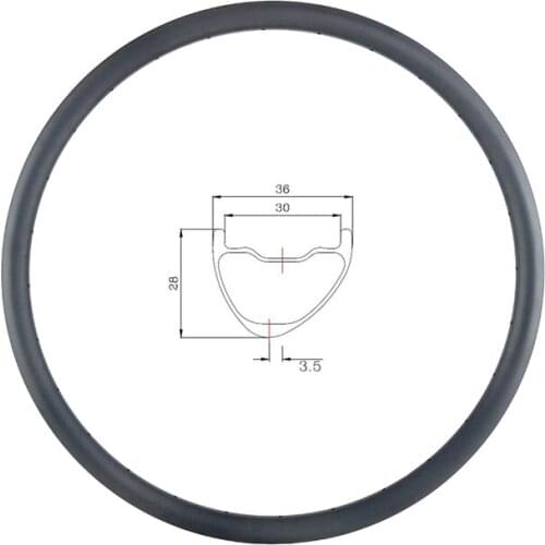 LIENGU light 370g 27.5er 650b MTB XC AM tubeless clincher 36mm asymmetric carbon rim for cross country and all mountain bicycle