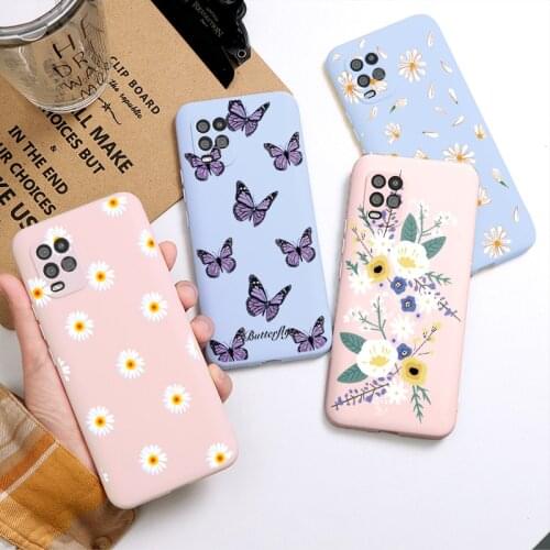 Daisy Flower Case For Xiaomi Poco X3 NFC F2 Note 10 9 SE A3 Lite 9T Redmi K20 9A 9C Note 8T 9S 5 6 7 8 9 Pro Max Cover Butterfly