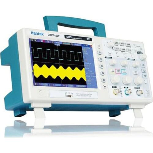Hantek DSO5102P Digital Oscilloscope 100MHz 2Channels 1GS/s 7'' TFT LCD 800x480 Record Length 24K USB AC110-220V