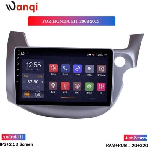Wan qi 2G RAM 32G ROM 10.1 Inch Full Touch Android 8.1 GPS Navigation For Honda FIT JAZZ 2008-2013 RHD Stereo System with wifi